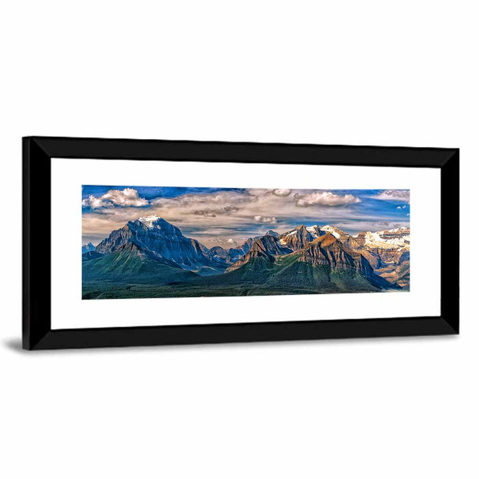 Canadian Rockies Snow-capped Peaks Wall Art as a framed print