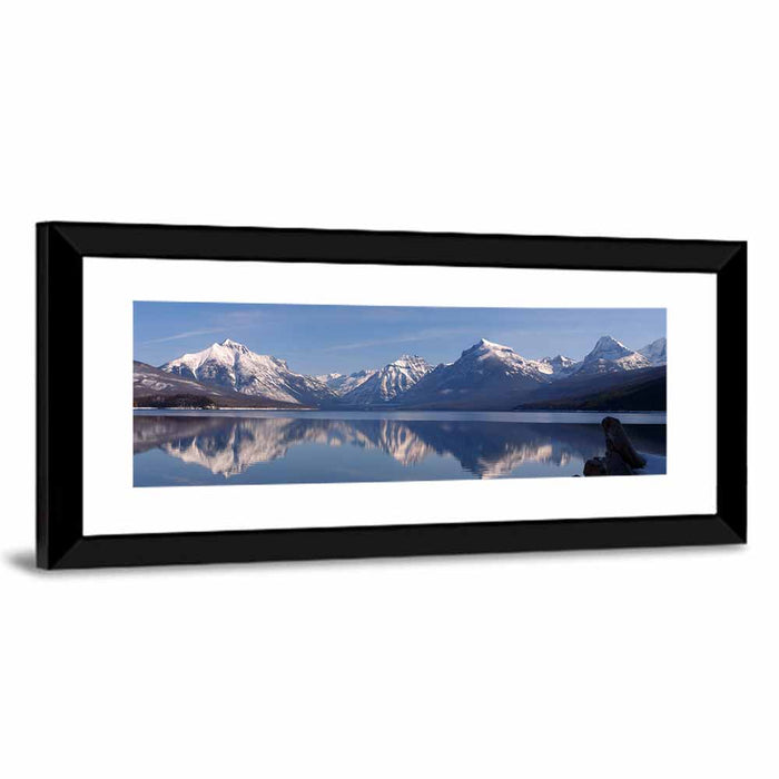 Lake Mcdonald Reflections Wall Art as a framed print