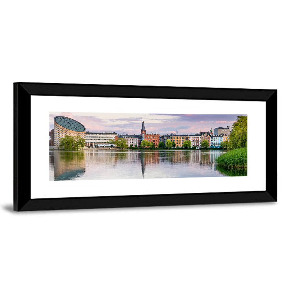Copenhagen Lake at Sunset Wall Art