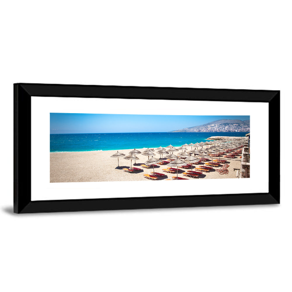 Mango Beach Umbrellas Wall Art