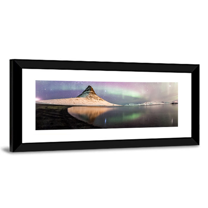 Kirkjufell Under the Milky Way Wall Art as a framed print