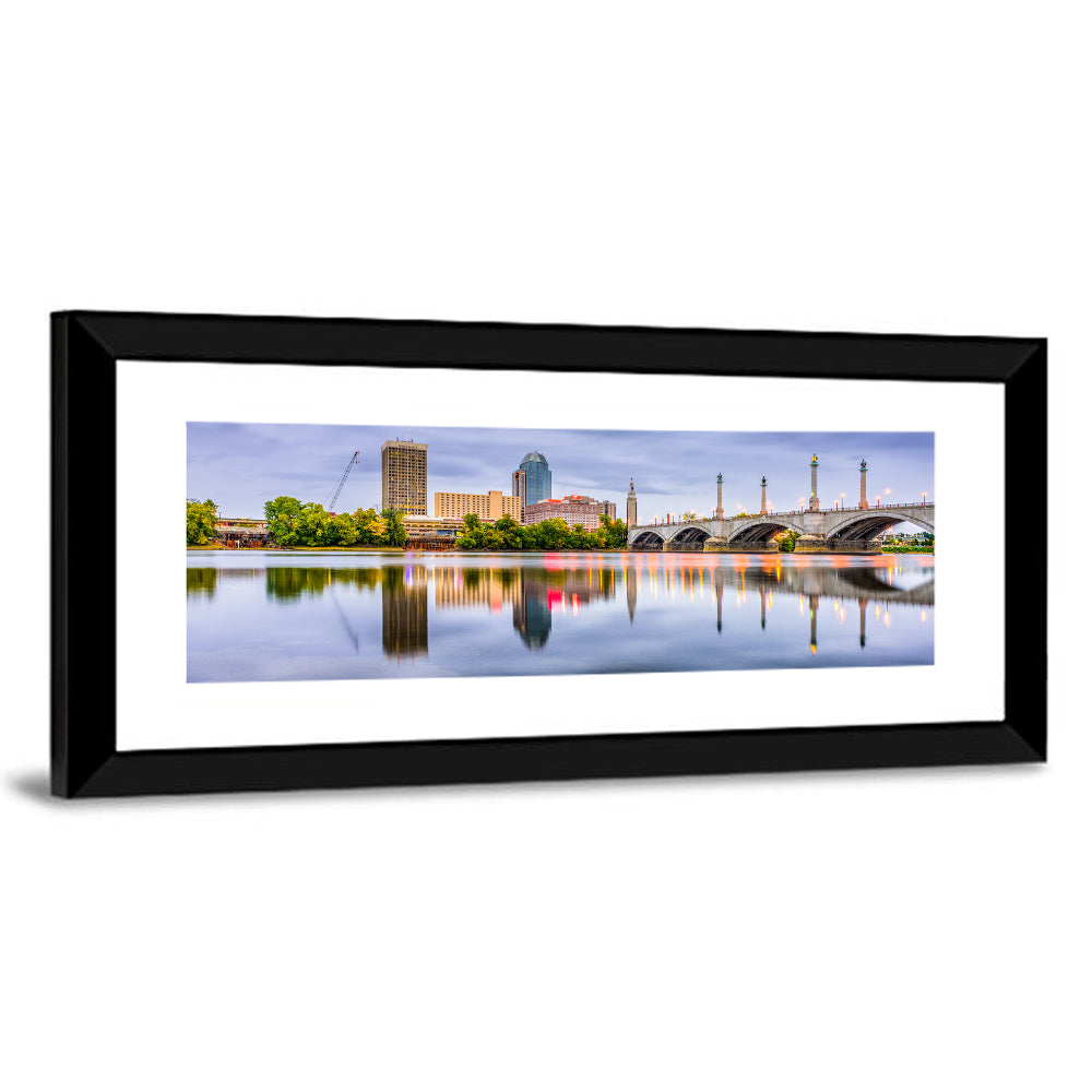 Springfield Memorial Bridge Skyline Wall Art