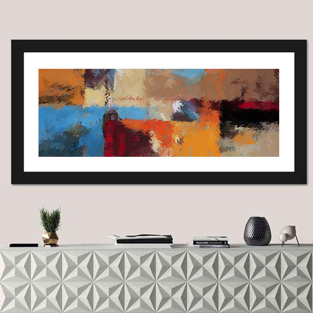 Leaves in Patches Abstract Wall Art