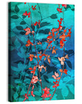 Red Leaf Branches Wall Art