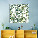 Snowberry Leaves Pattern Wall Art