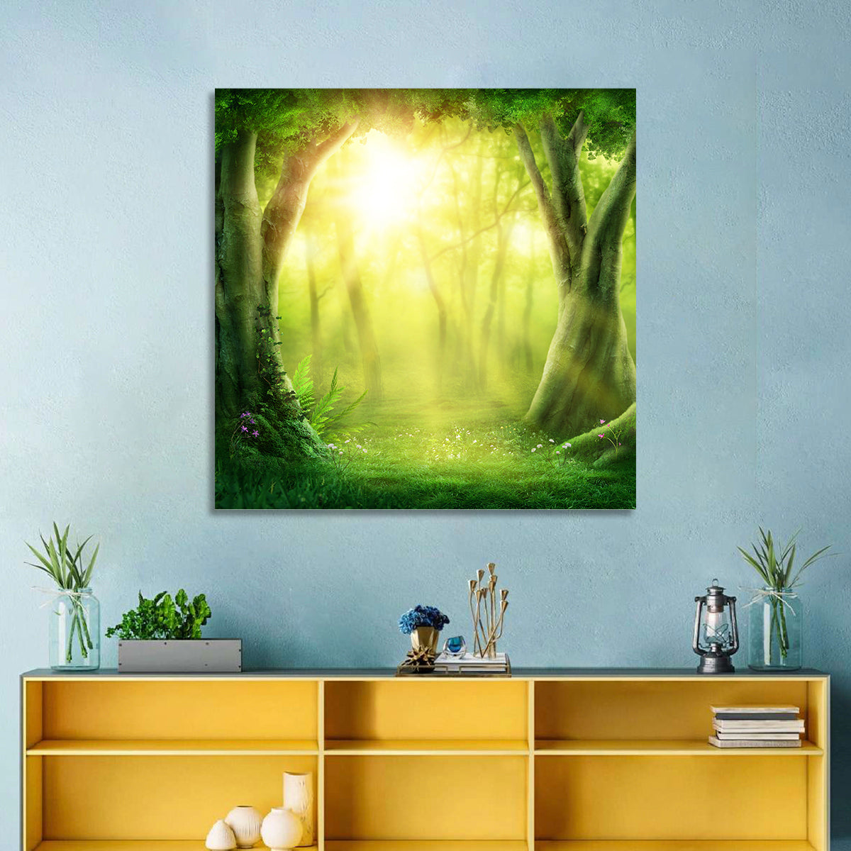Enchanted Forest at Sunrise Wall Art