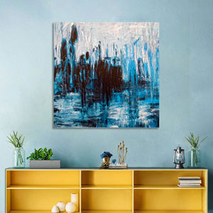 Messy Grunge Artistic Painting Wall Art