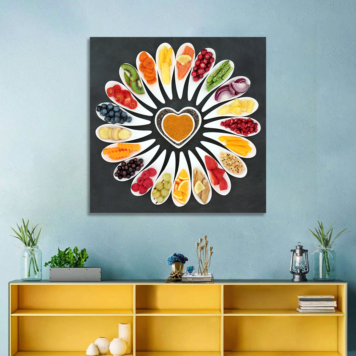 Heart-shaped Superfood Arrangement Wall Art