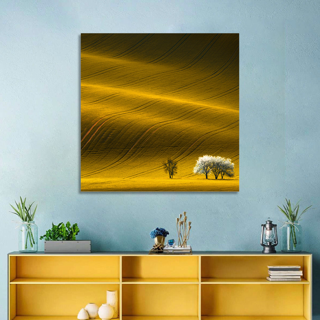 Golden Hour Rapeseed Field Wall Art