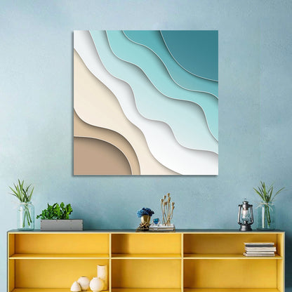 Beach Layers Abstract Wall Art