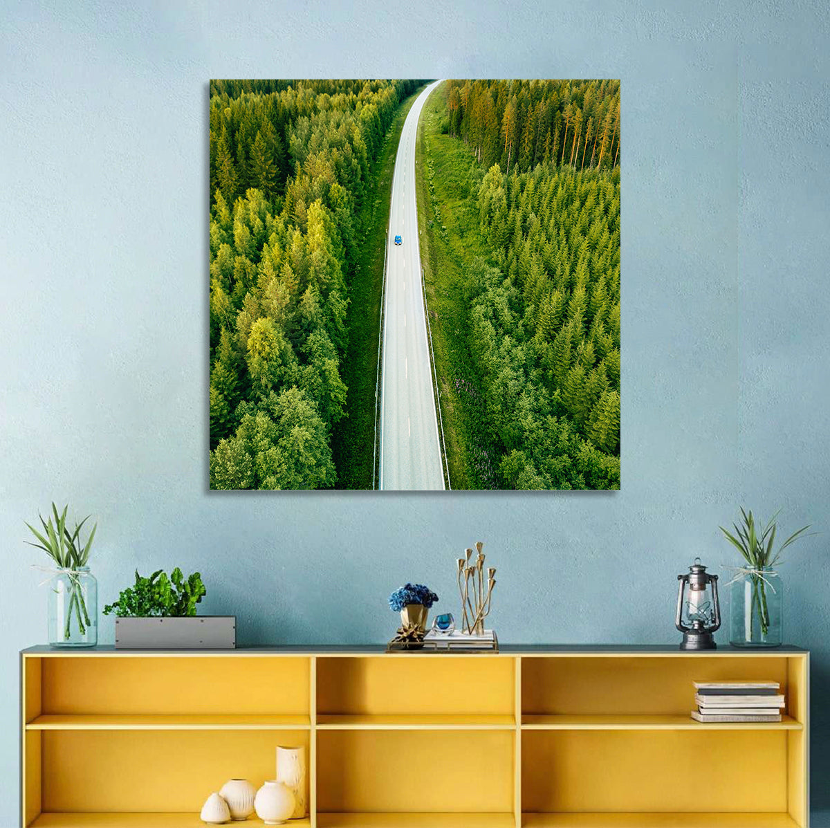 Road Through Forest Wall Art