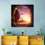 Three Crosses at Sunrise Wall Art