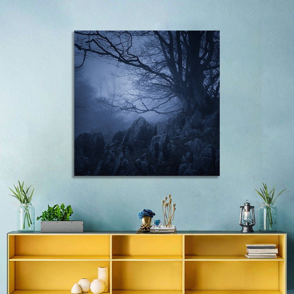 Gnarled Tree at Twilight Wall Art