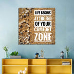 Life Begins at the End Quote Wall Art
