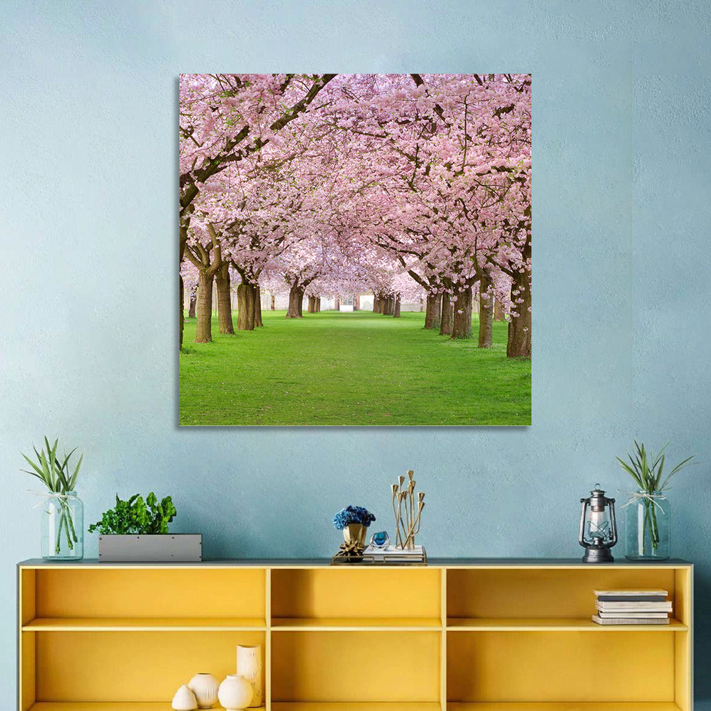 Cherry Blossom Avenue Wall Art