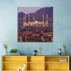 Al-saleh Mosque at Dusk Wall Art