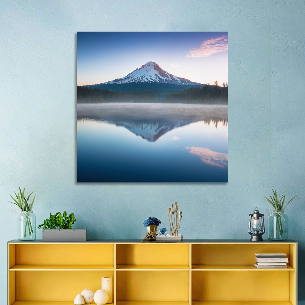 Mount Hood Reflection at Trillium Lake Wall Art