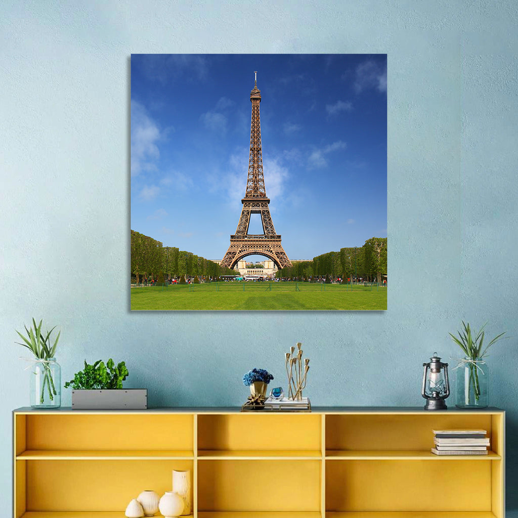 Eiffel Tower Park View Wall Art