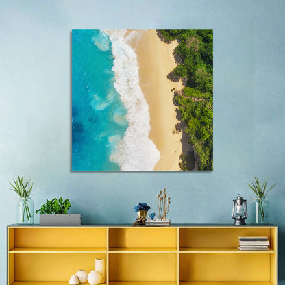 Aerial Sea Beach Wall Art