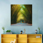 Arched Bamboo Tunnel Wall Art