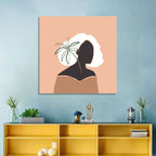 Modern Woman Silhouette Wall Art