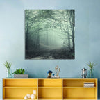 Misty Forest Path Wall Art