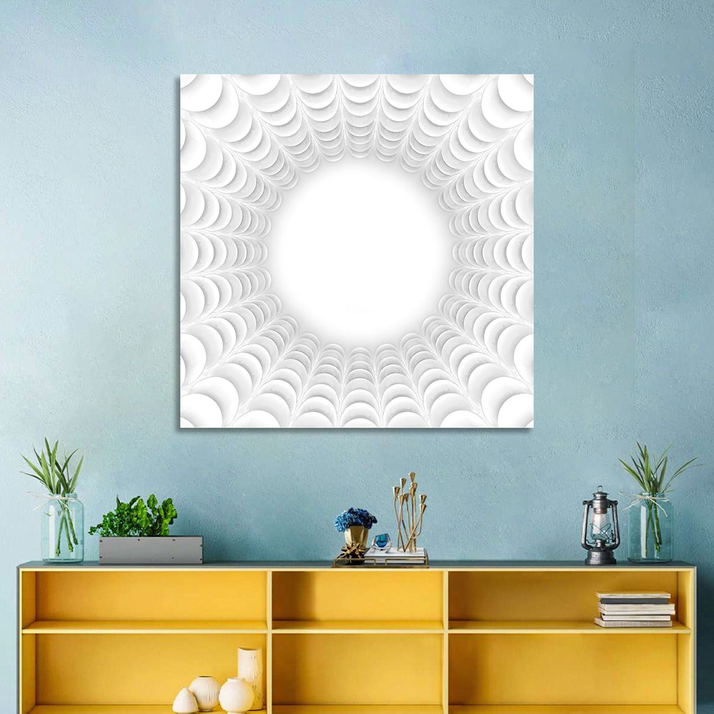 White Bubble Sphere Tunnel Wall Art