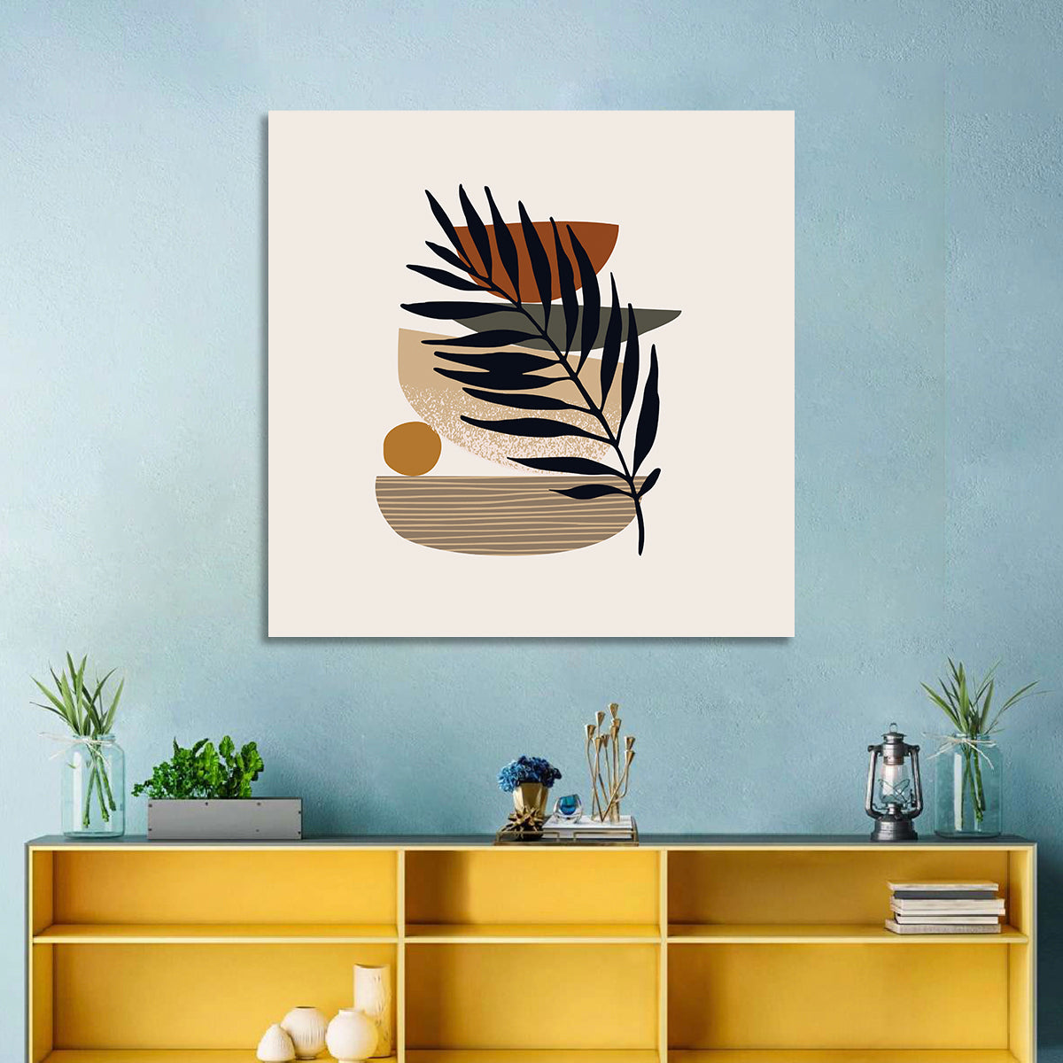 Balanced Palm Leaf Abstract Wall Art