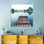 Li River Bamboo Raft, Guilin Wall Art
