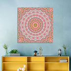 Pink Mosaic Mandala Wall Art