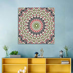 Cherry Mosaic Mandala Wall Art