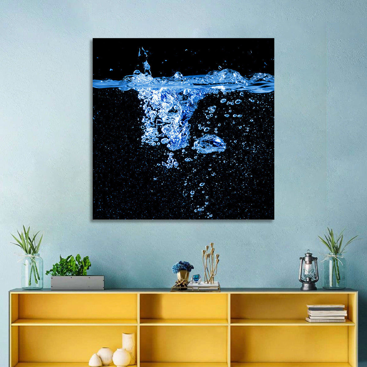 Underwater Bubble Motion Wall Art