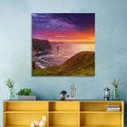 Cliffs of Moher Sea Stack at Sunset Wall Art