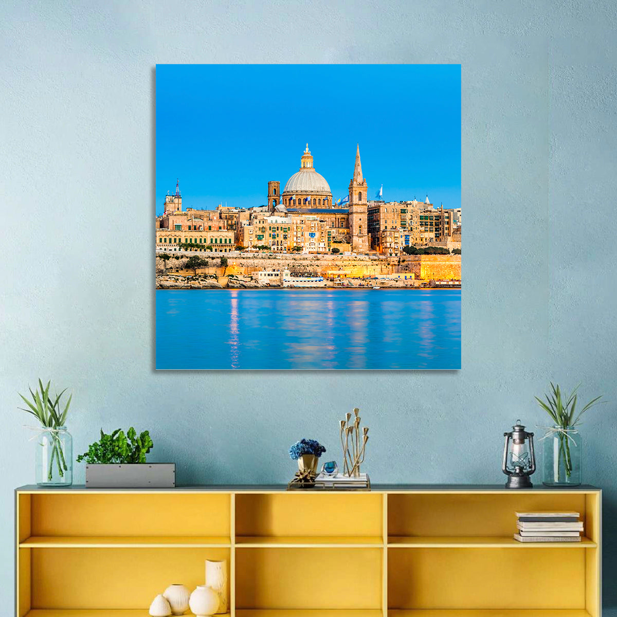 Valletta Waterfront Skyline Wall Art