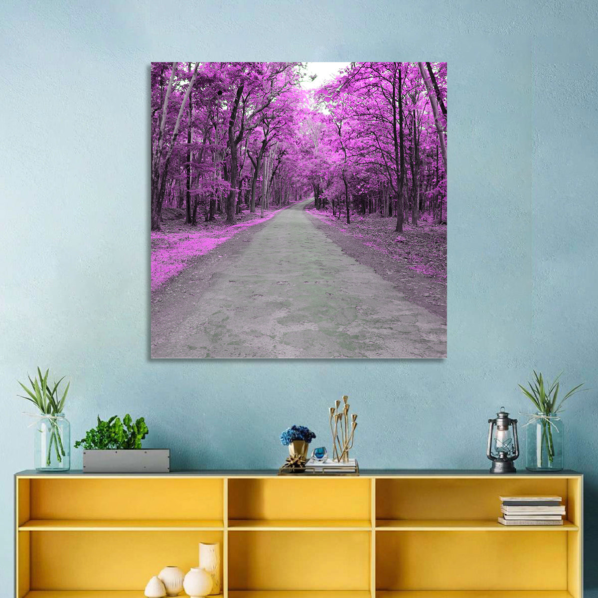 Autumn Forest Road Wall Art