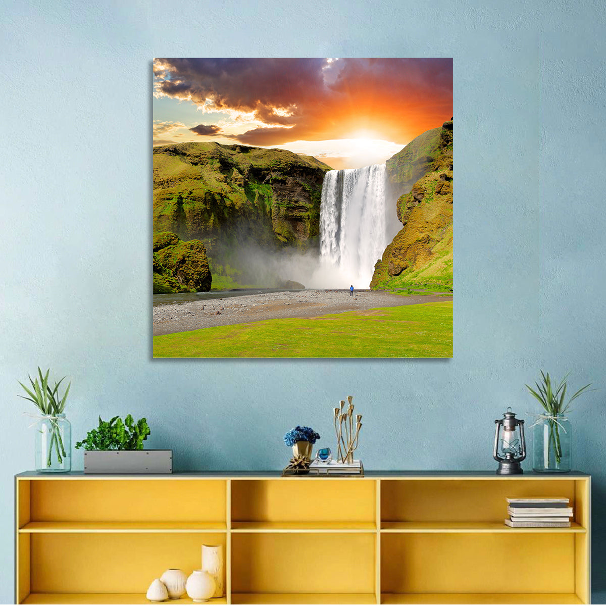 Skogafoss Waterfall Wall Art