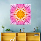 Kaleidoscopic Dahlia Mandala Bloom Wall Art