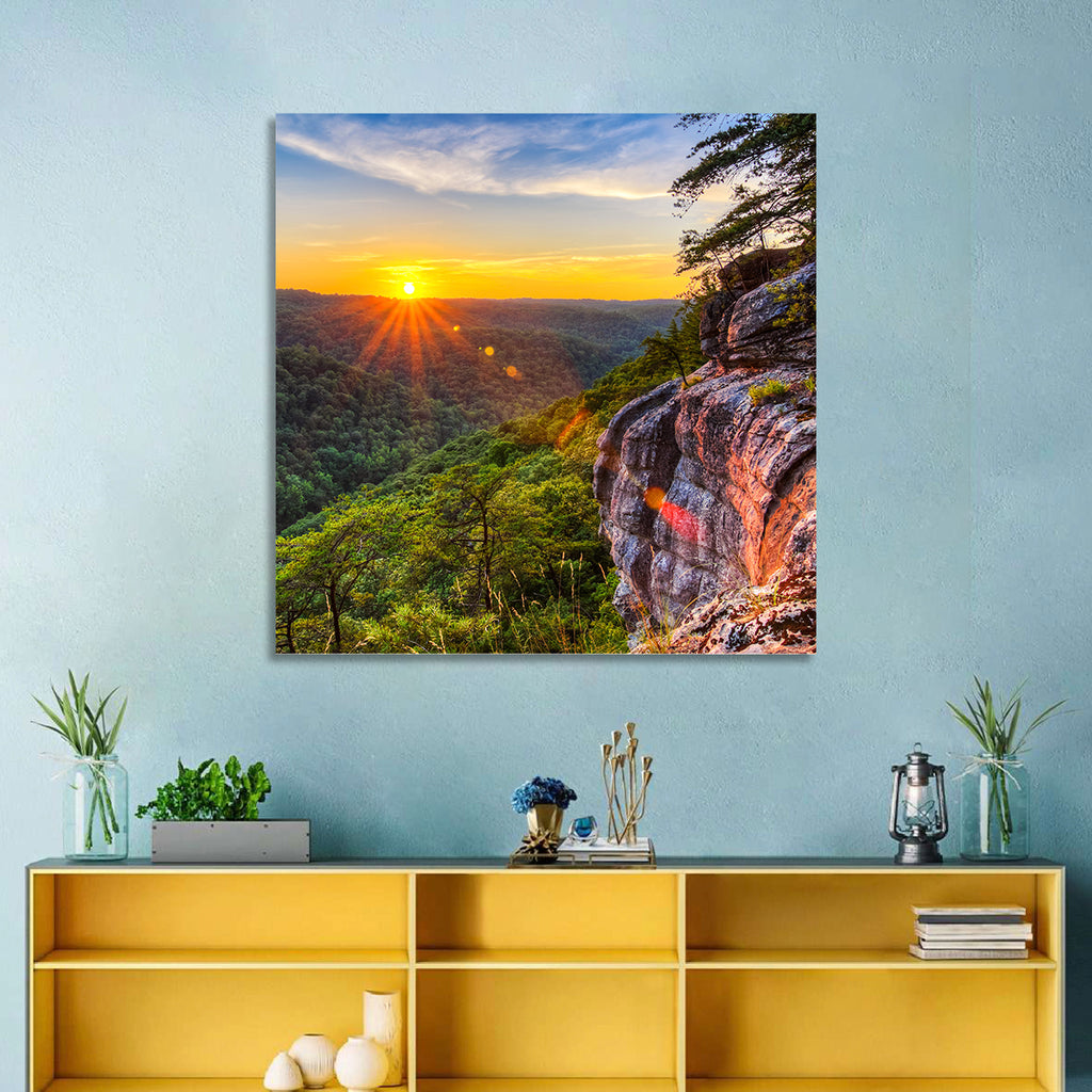 Big South Fork Gorge Sunset Wall Art
