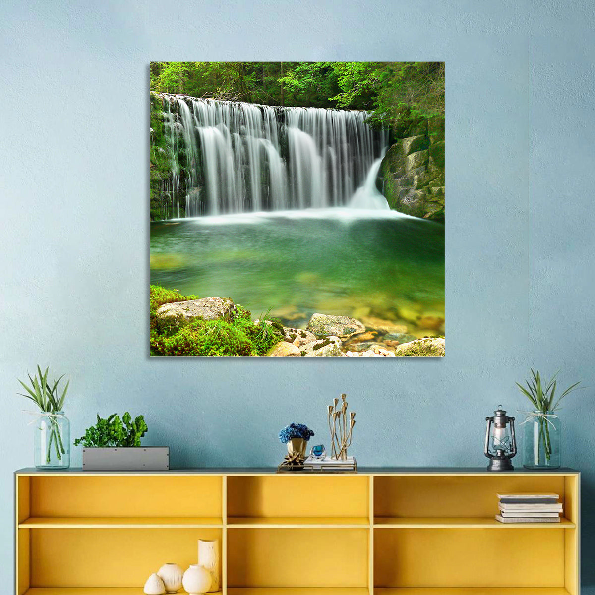 Emerald Lake Cascade Wall Art