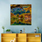 Frio River Autumn Reflection Wall Art