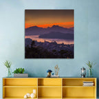Luang Prabang Sunset Over Mekong Wall Art