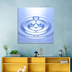 Heart-shaped Water Droplet Wall Art