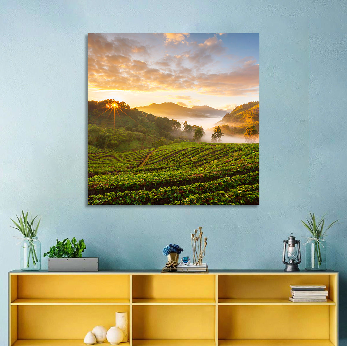 Strawberry Fields Sunrise Wall Art