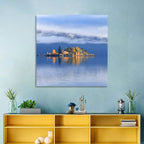 Misty Wanaka Island Reflection Wall Art