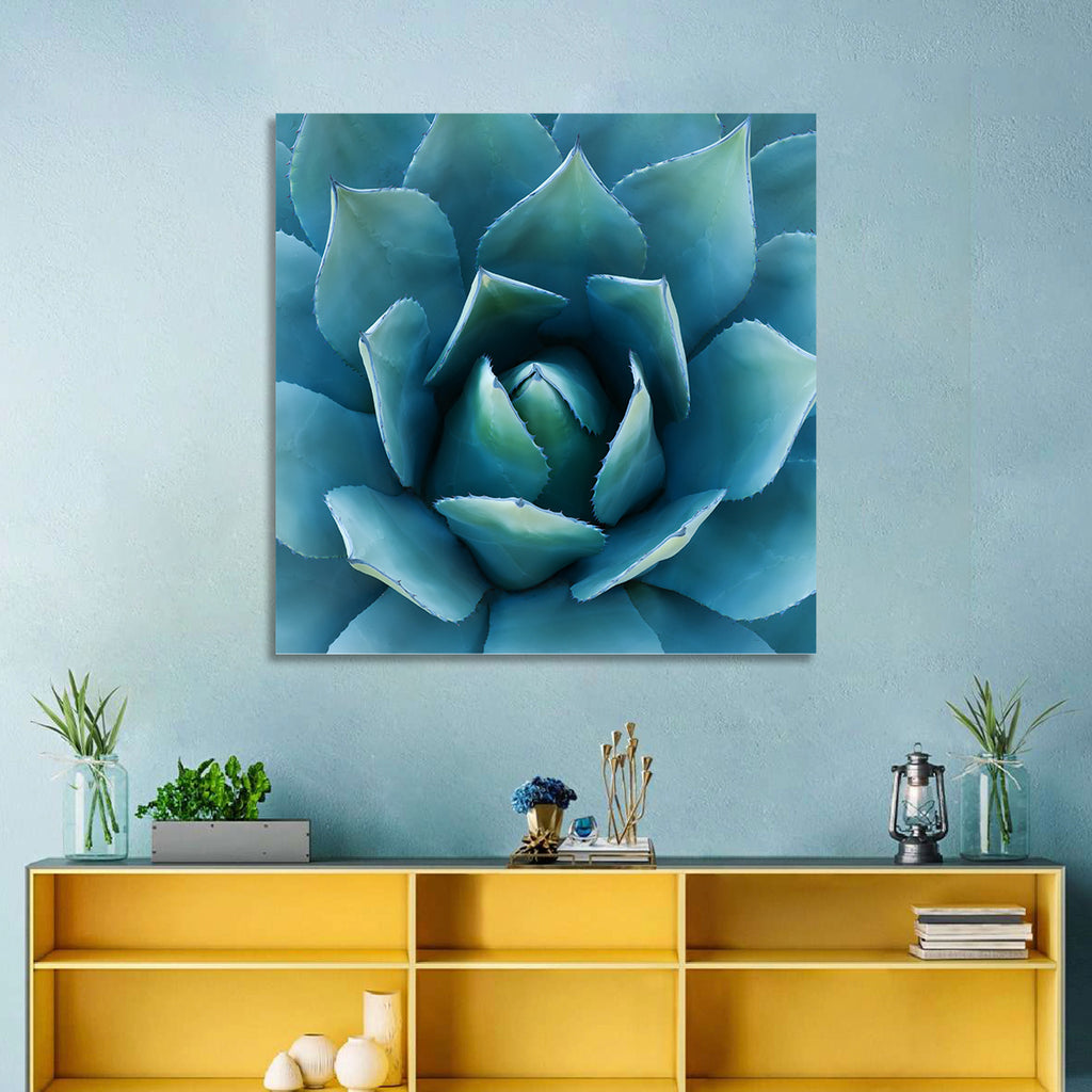 Spiral Agave Macro Wall Art