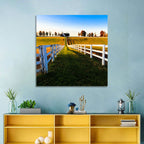 Kentucky Horse Farm at Golden Hour Wall Art