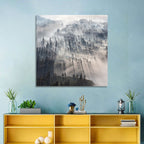 Misty Forest Sunrise Wall Art