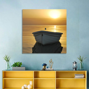 Boat In Sea Wall Art