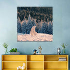 Carpathian Forest at Golden Hour Wall Art