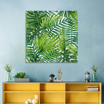 Palm Leaves Pattern II Wall Art